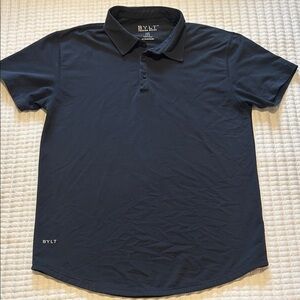 BYLT Basics Lux Navy Polo Shirt Mens Large